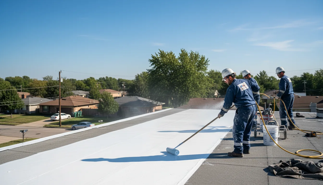 Commercial roof coating in Drury, MO near me